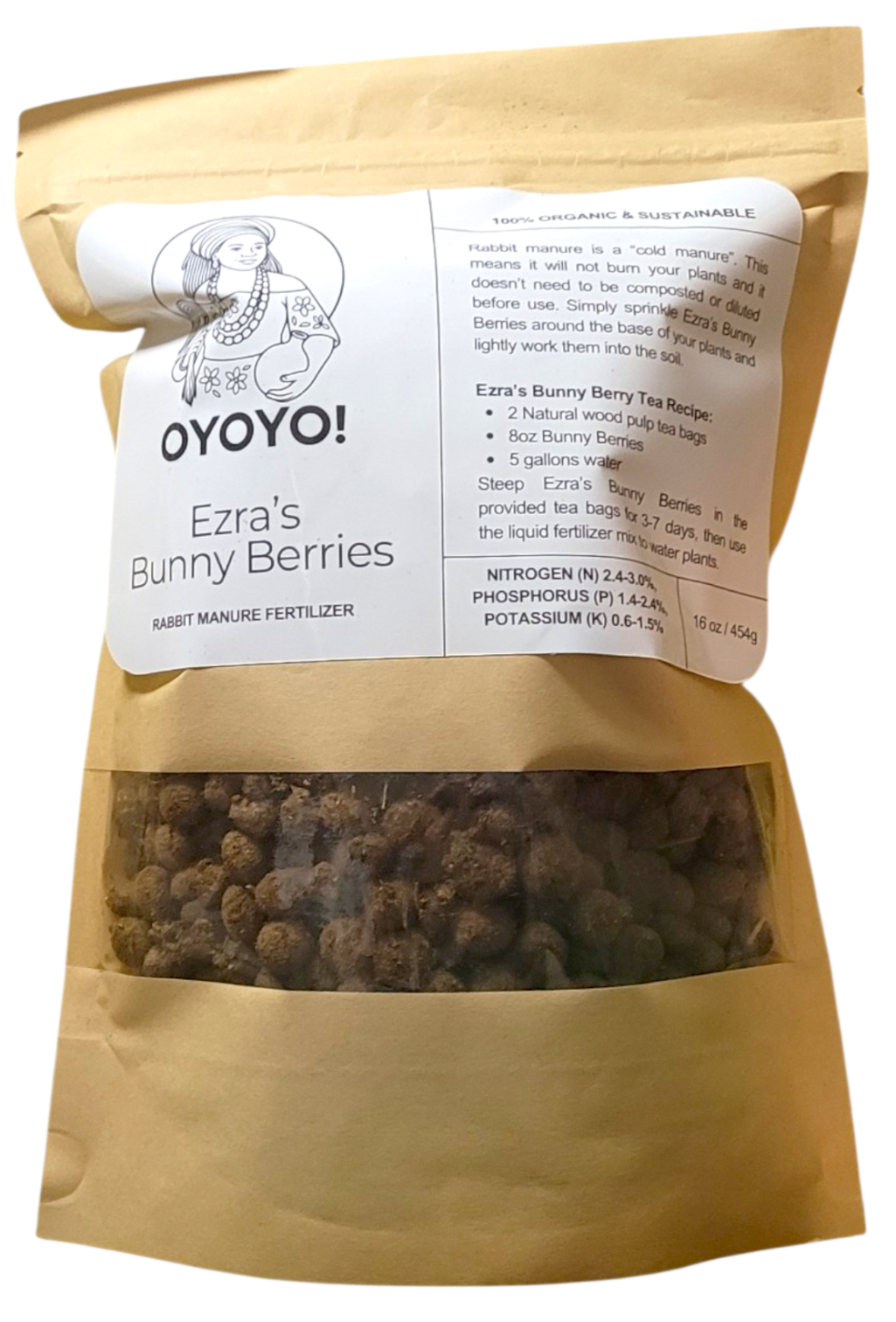 Ezra's Bunny Berries - All Natural Organic Garden Fertilizer