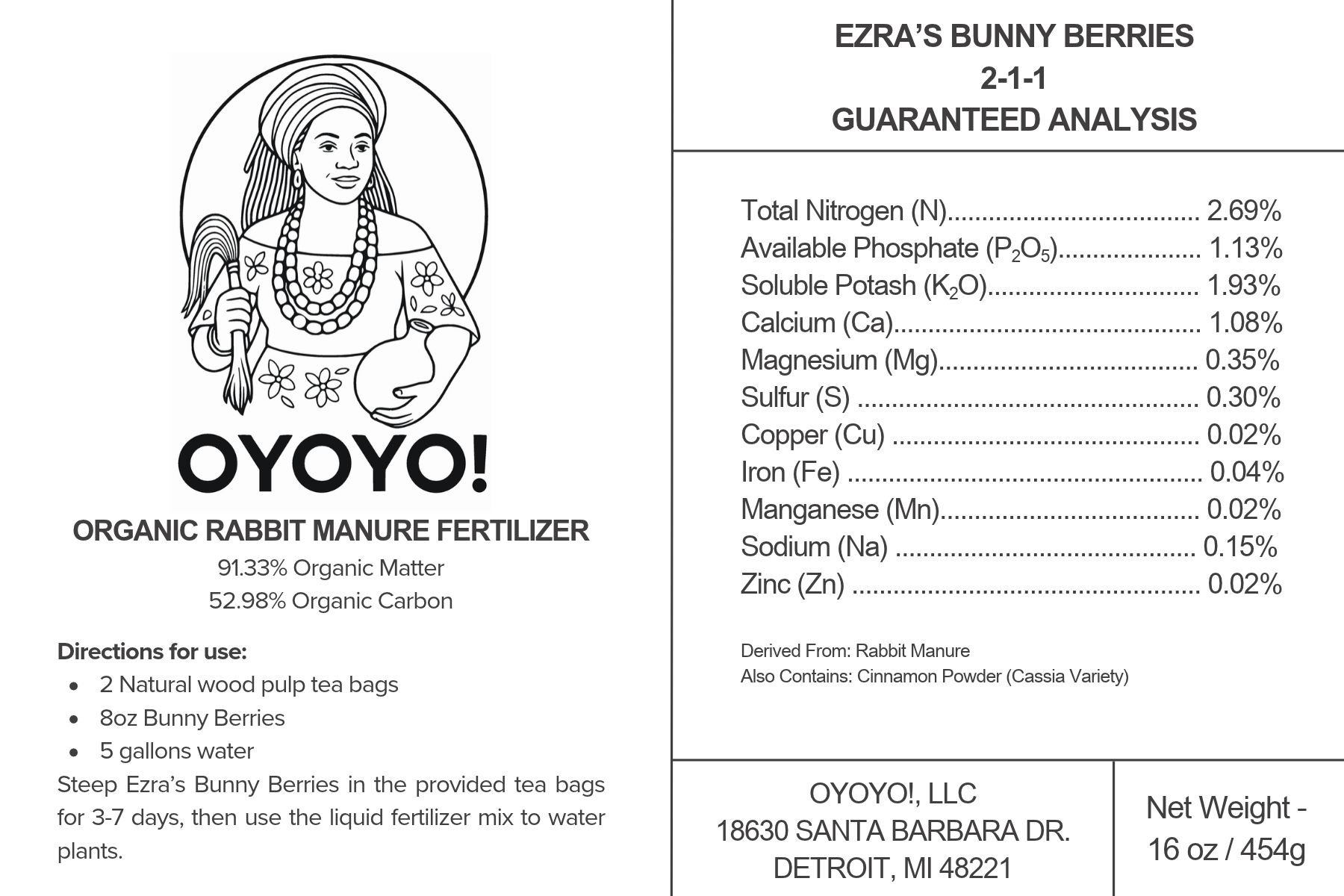 Ezra's Bunny Berries - All Natural Organic Garden Fertilizer - Image 3